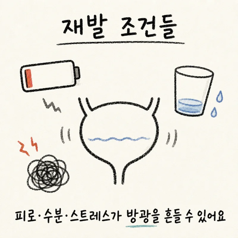 반복성 방광염은 어떤 원인들이 겹칠까요?