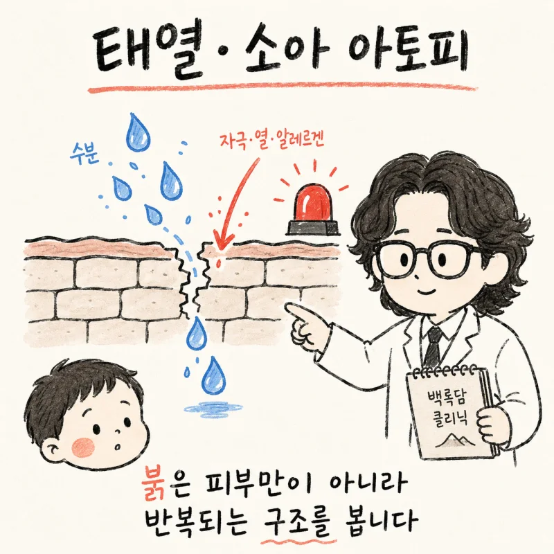 인천 송도 소아 아토피 피부염 피부 체질 관리