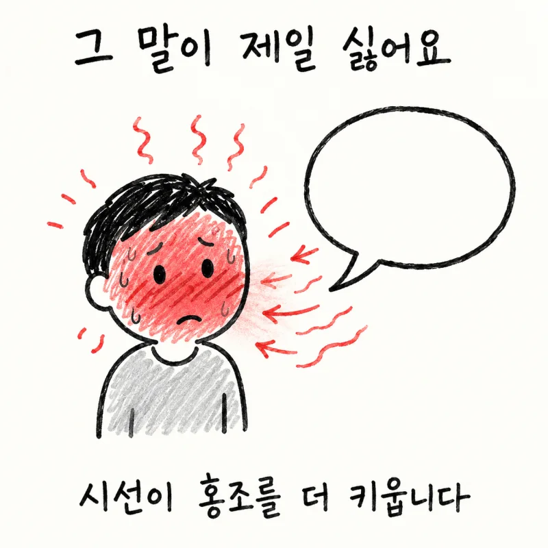 감정홍조는 단순히 “수줍음”이 아닙니다