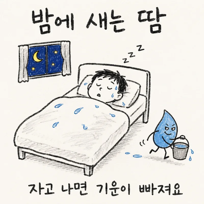 인천 송도 도한증 · 야간발한 · 식은땀 · 밤땀