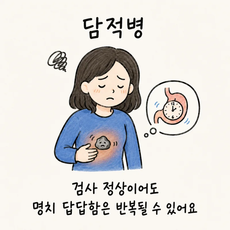 인천 송도 담적병 · 기능성 소화불량 · 신경성 위염 · 담적증후군