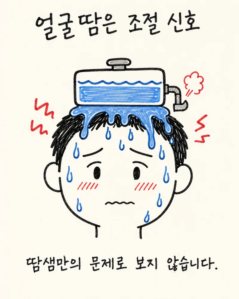 인천 송도 두한증 · 안면다한증 · 머리땀 · 얼굴땀
