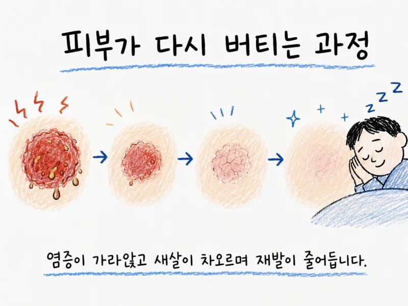 화폐상습진의 주요 증상