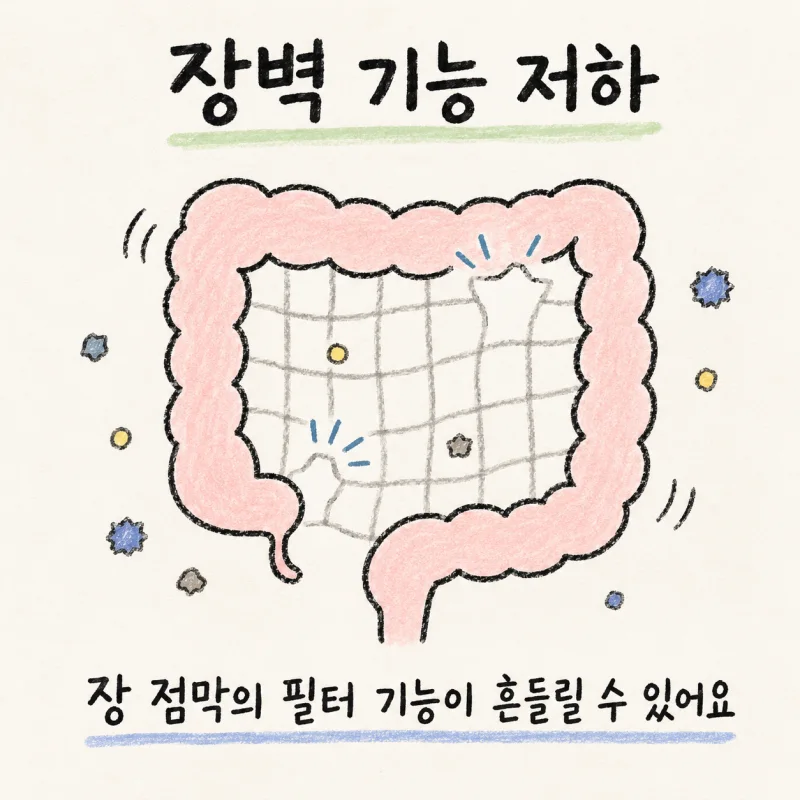 인천 송도 누수장증후군 · 장누수증후군 · 장관 투과성 증가 · 장벽 기능 저하