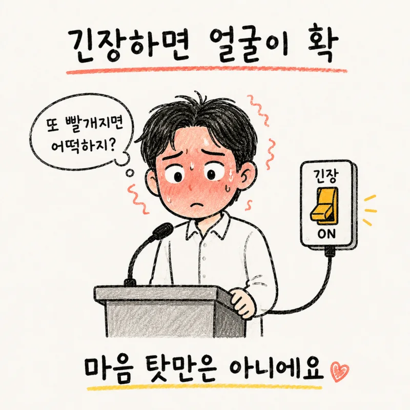 “체온은 정상인데 얼굴만 뜨거워요” 왜 그럴까요?