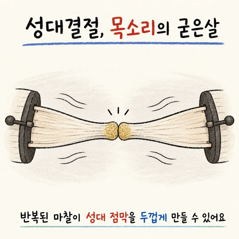 인천 송도 성대결절 · 쉰목소리