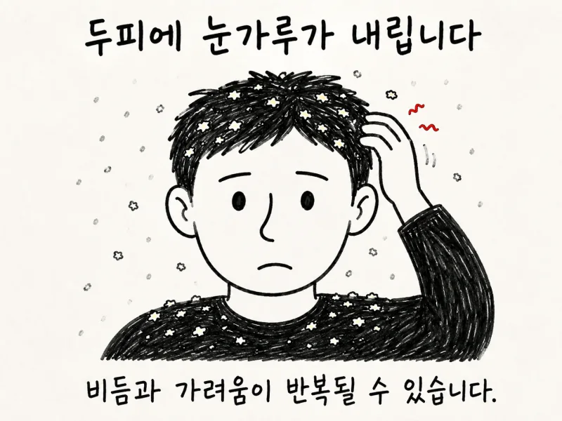 지루성피부염의 주요 증상