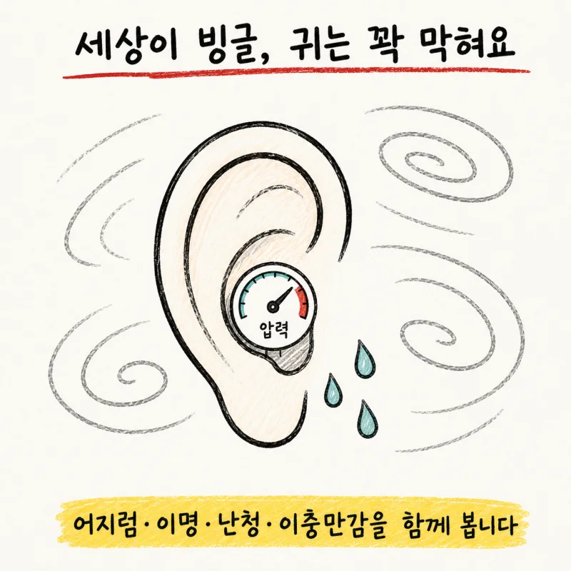 인천 송도 메니에르병 · 메니에르증후군 · 내이수종