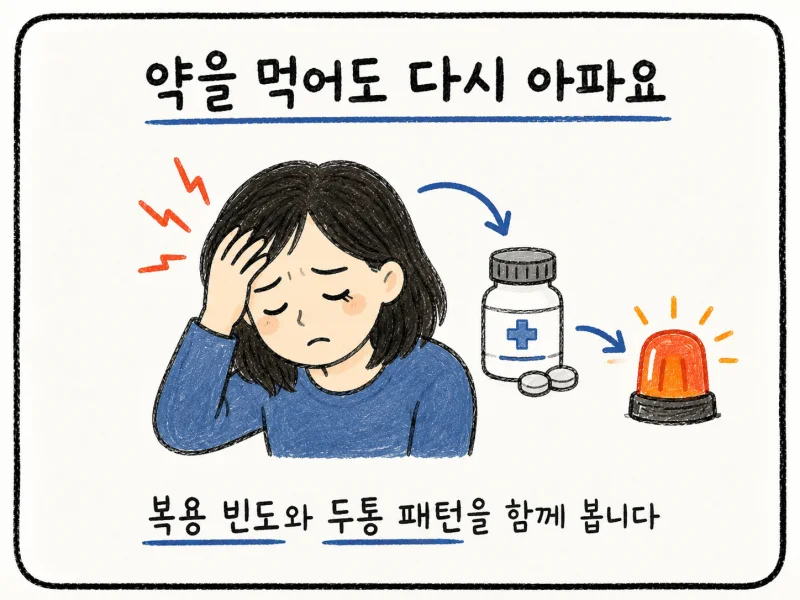 인천 송도 약물 과용 두통 · 반동성 두통 · 약물 유발성 두통