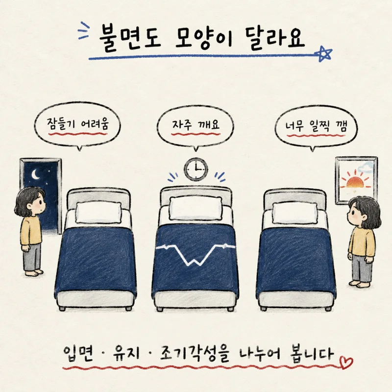 “마음 편히 먹으면 된다”는 말로는 설명되지 않는 불면이 많아요