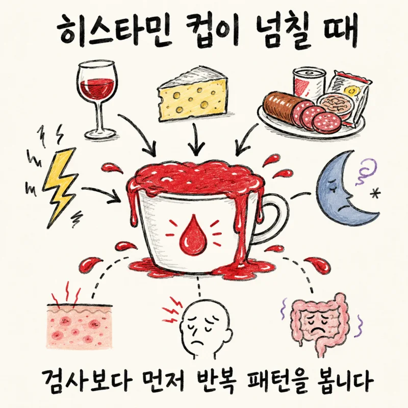 인천 송도 히스타민 불내증 · 히스타민 민감증 · 가성 알레르기