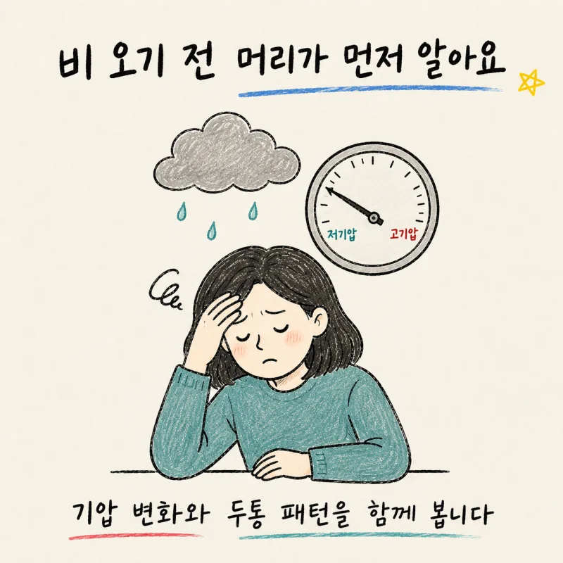인천 송도 기상성 두통 · 저기압두통 · 날씨두통
