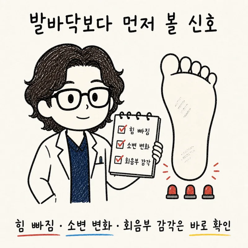 검사는 괜찮다는데 발바닥이 내 살 같지 않고 엉덩이가 찌릿하다면 | 인천 송도 발바닥 열감 감각이상